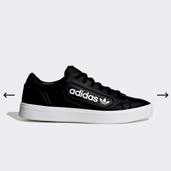 ADIDAS SLEEK Black Sneakers - Picture 1 of 8